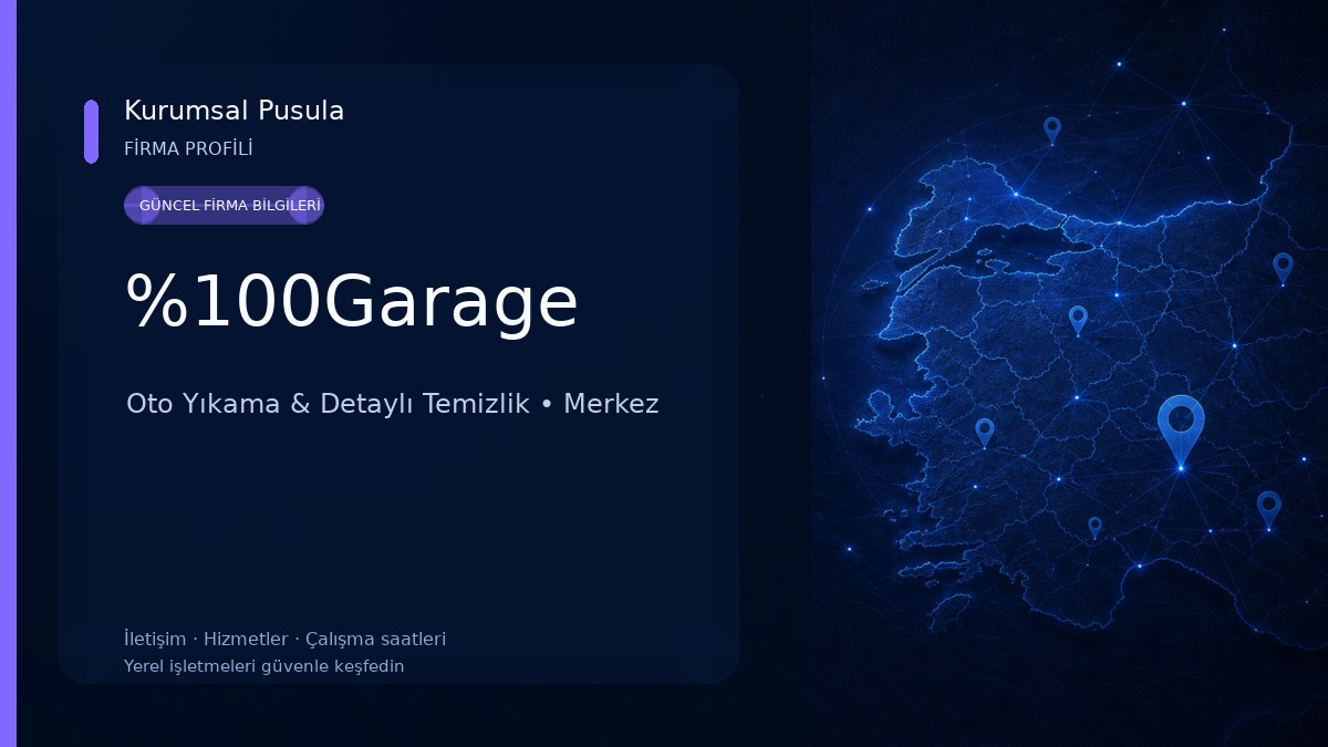 %100Garage Oto Yıkama & Detaylı Temizlik