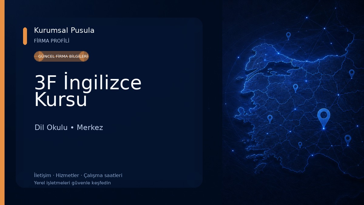 3F İngilizce Kursu 