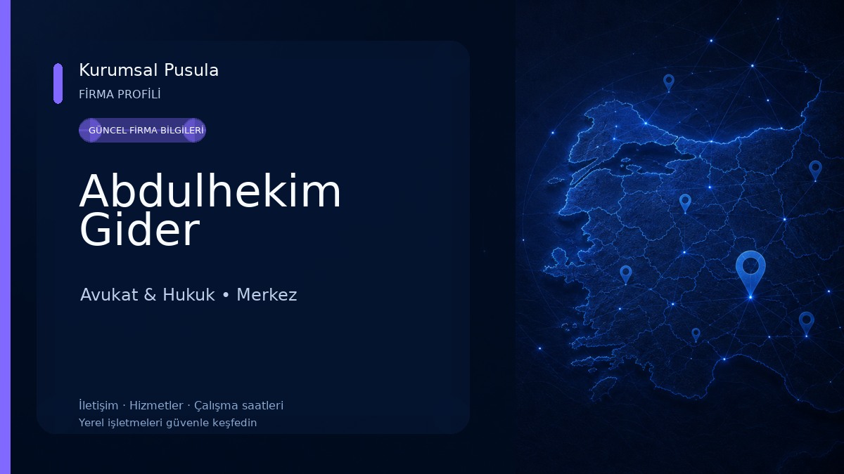 Abdulhekim Gider Avukat & Hukuk