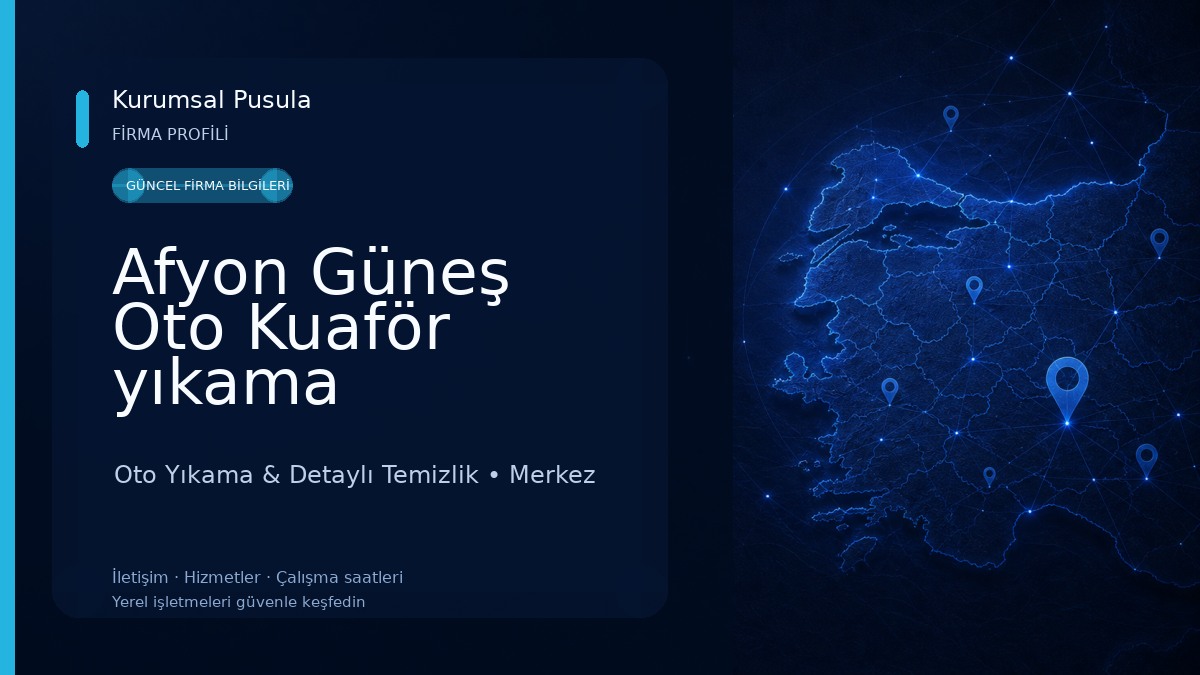 Afyon Güneş Oto Kuaför yıkama Oto Yıkama & Detaylı Temizlik
