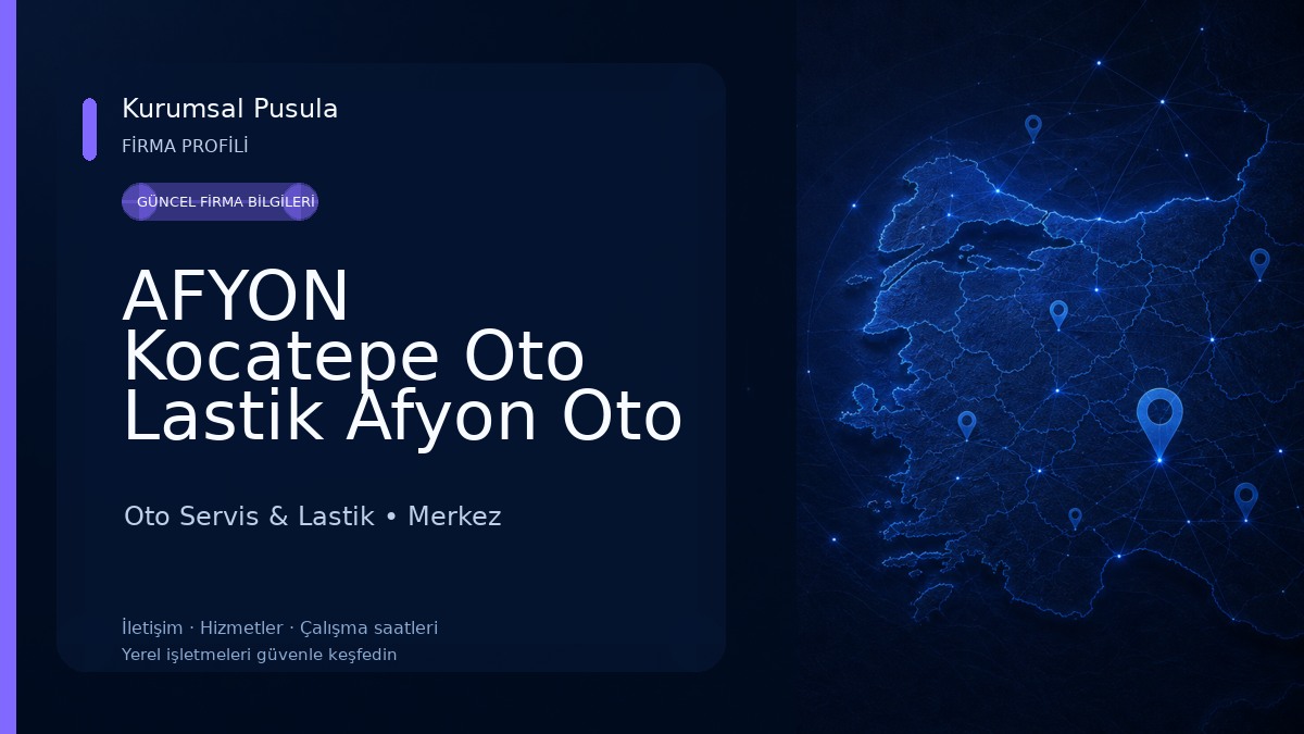 AFYON Kocatepe Oto Lastik Afyon Oto Lastik Oto Servis & Lastik
