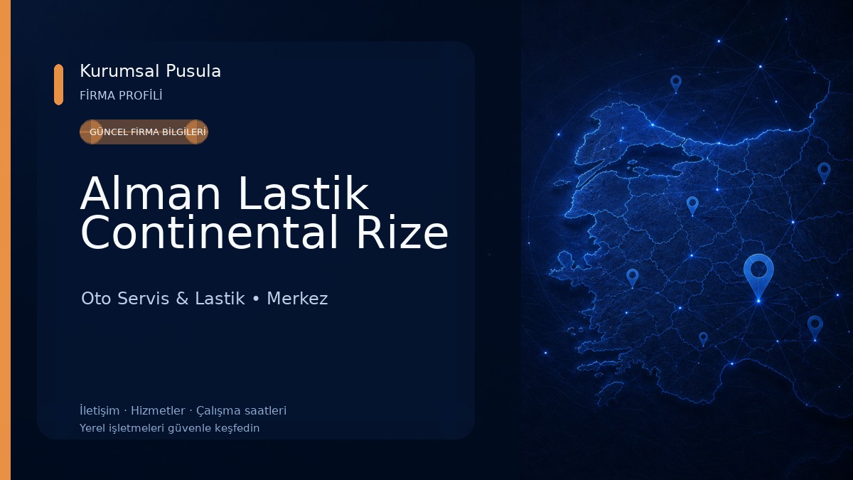 Alman Lastik Continental Rize
