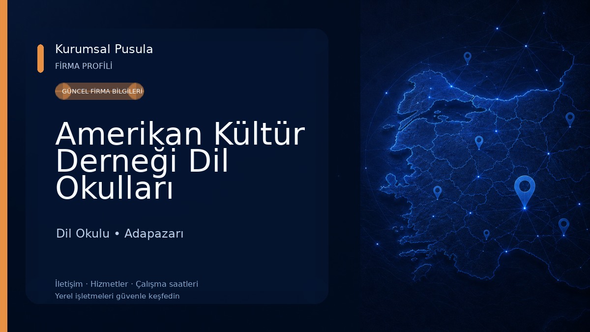 Amerikan Kültür Derneği Dil Okulları Dil Okulu