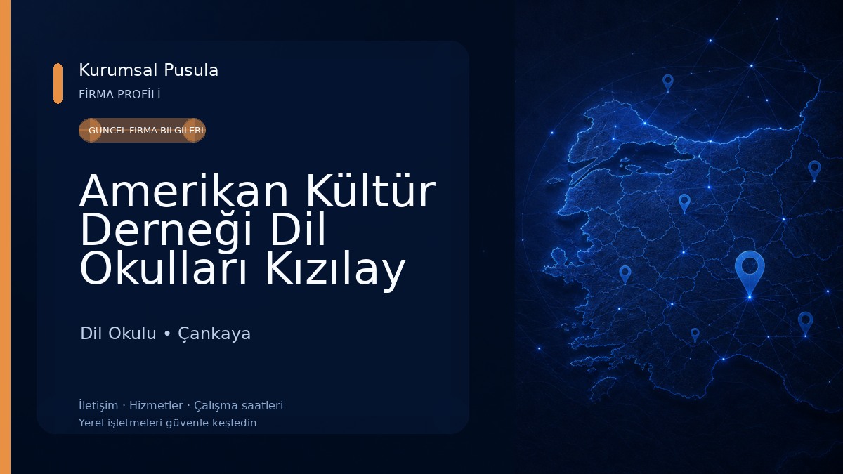 Amerikan Kültür Derneği Dil Okulları Kızılay Dil Okulu