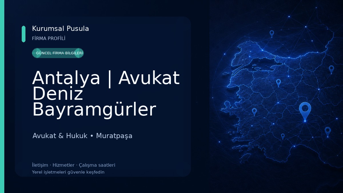 Antalya | Avukat Deniz Bayramgürler Kira Tahliye İcra Araç Değer Kaybı Tazminat Miras Boşanma Trafik Kazası Avukat & Hukuk