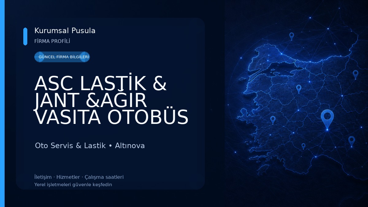 ASC LASTİK & JANT &AĞIR VASITA OTOBÜS TAMİRİ & 7/24 YOL YARDIM Oto Servis & Lastik