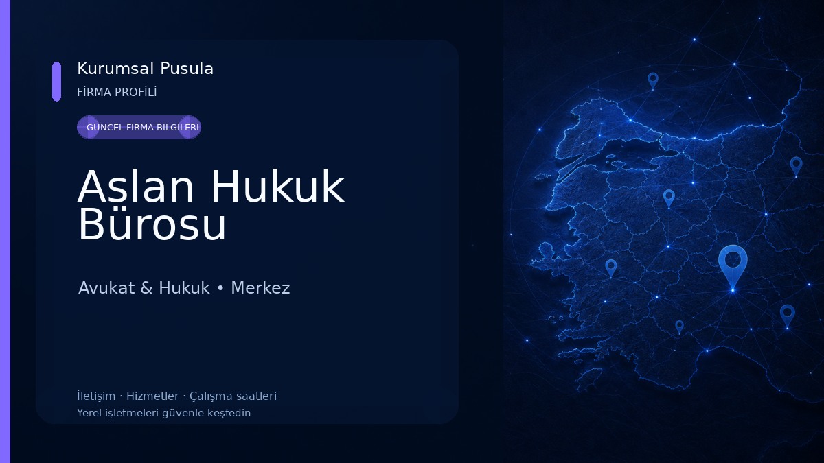 Aslan Hukuk Bürosu Avukat & Hukuk