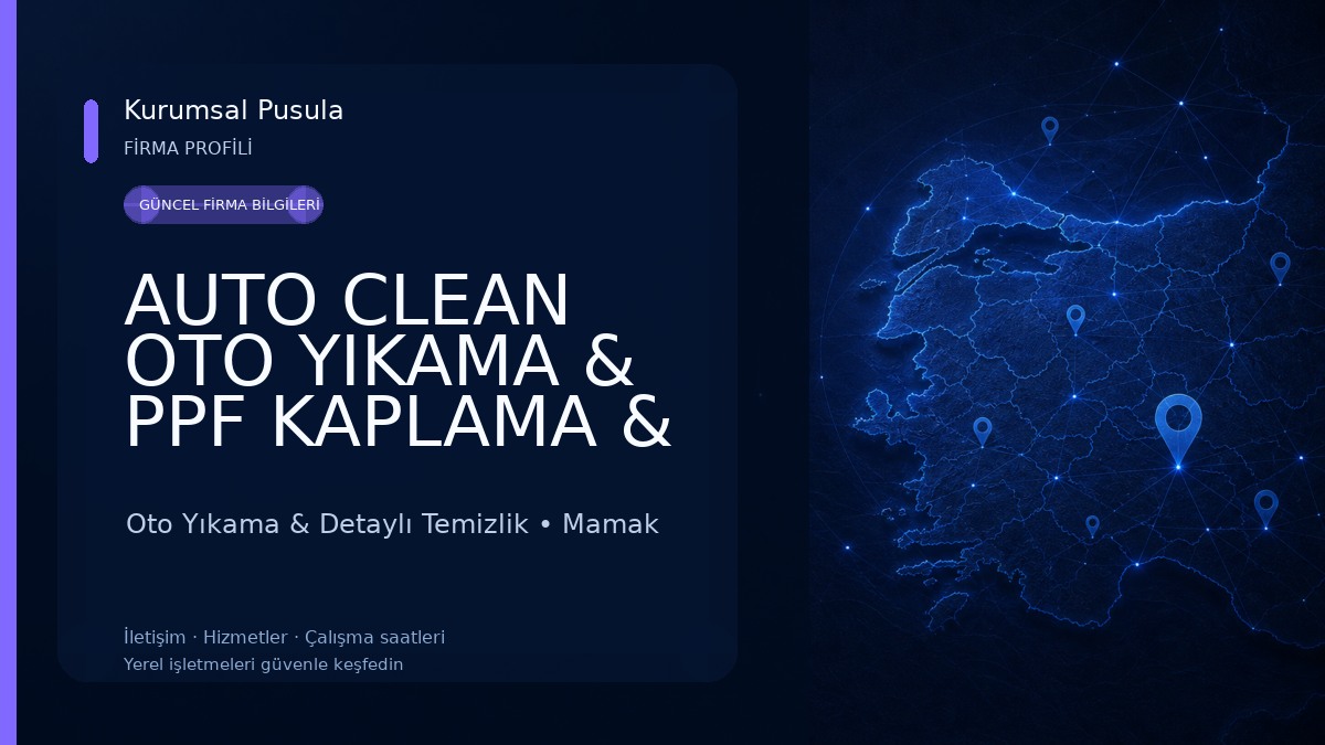 AUTO CLEAN OTO YIKAMA & PPF KAPLAMA & PASTA CİLA & DETAYLI TEMİZLİK & FAR TEMİZLİĞİ Oto Yıkama & Detaylı Temizlik
