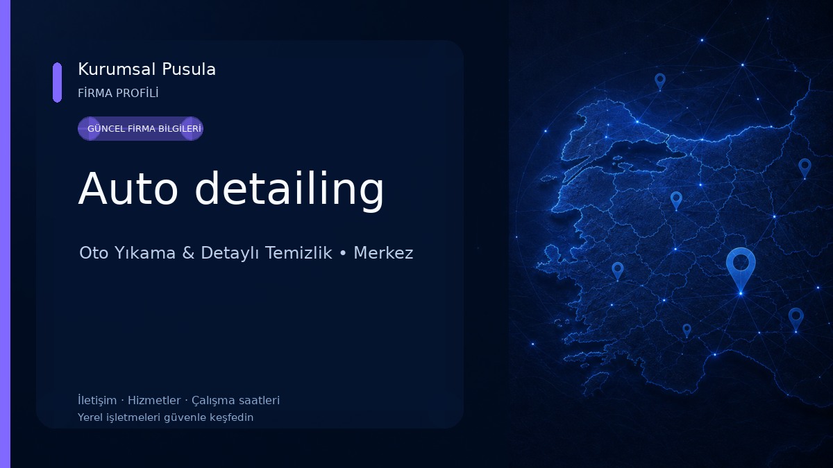 Auto detailing Oto Yıkama & Detaylı Temizlik