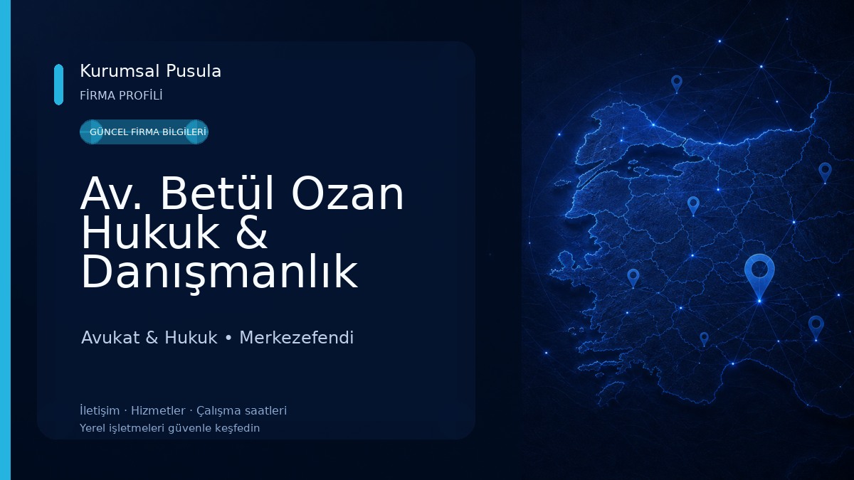 Av. Betül Ozan Hukuk & Danışmanlık Bürosu | Denizli Avukat Avukat & Hukuk