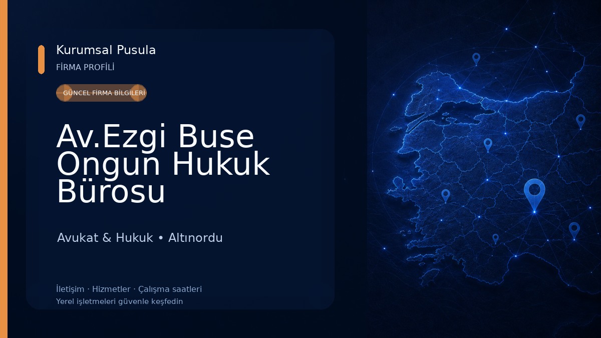 Av.Ezgi Buse Ongun Hukuk Bürosu