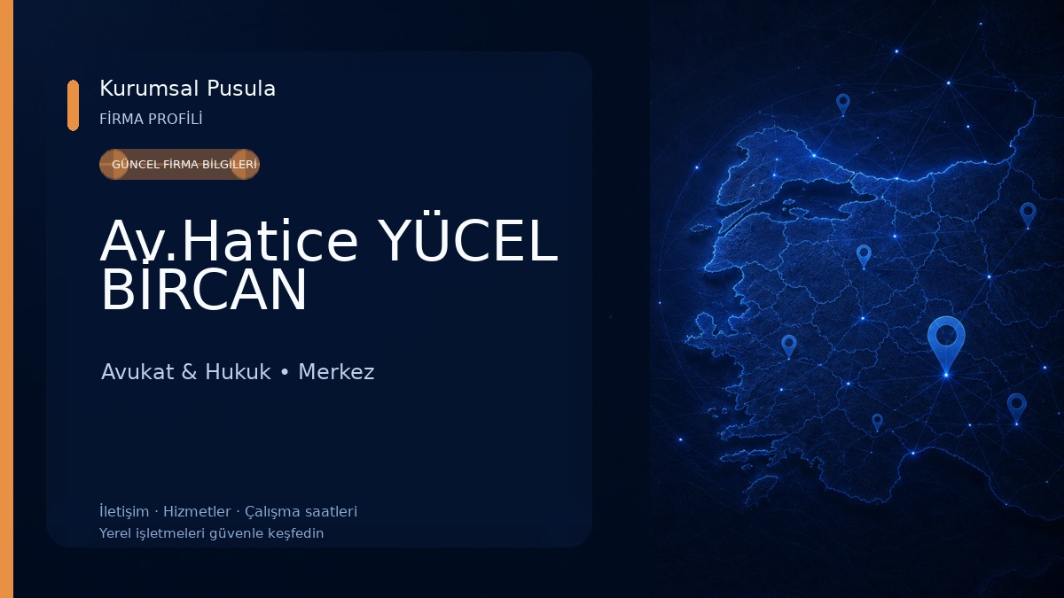 Av.Hatice YÜCEL BİRCAN Avukat & Hukuk