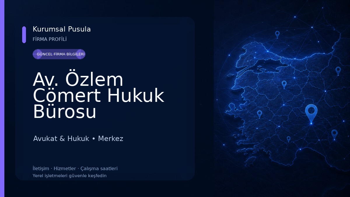 Av. Özlem Cömert Hukuk Bürosu