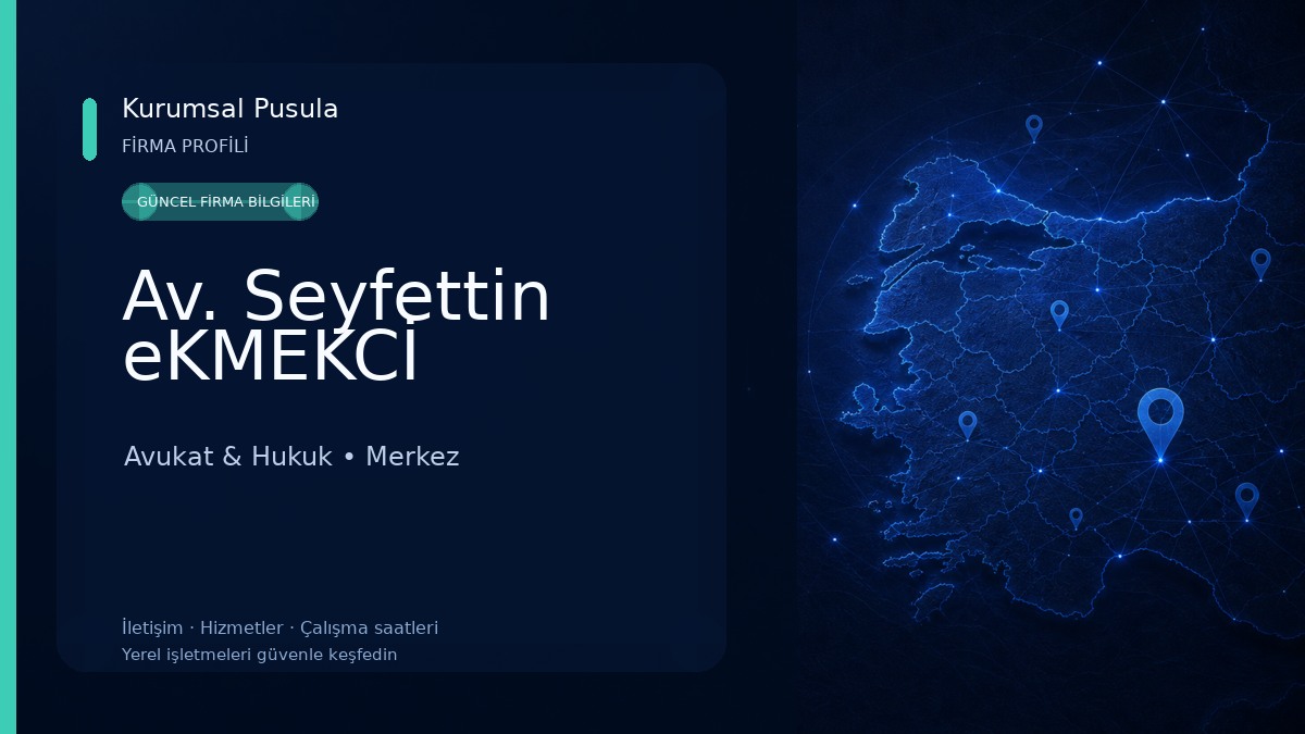 Av. Seyfettin eKMEKCİ Avukat & Hukuk