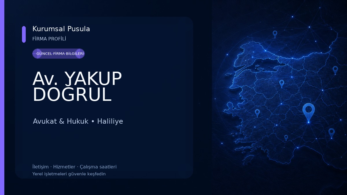 Av. YAKUP DOĞRUL Avukat & Hukuk