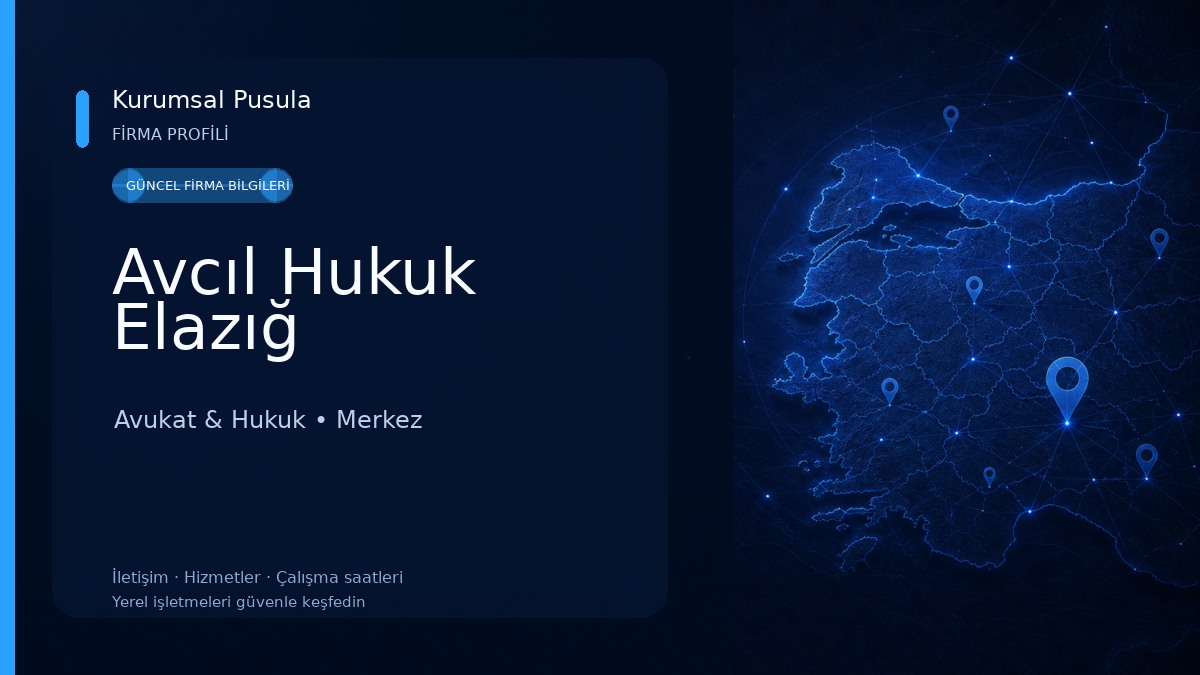 Avcıl Hukuk Elazığ Avukat & Hukuk