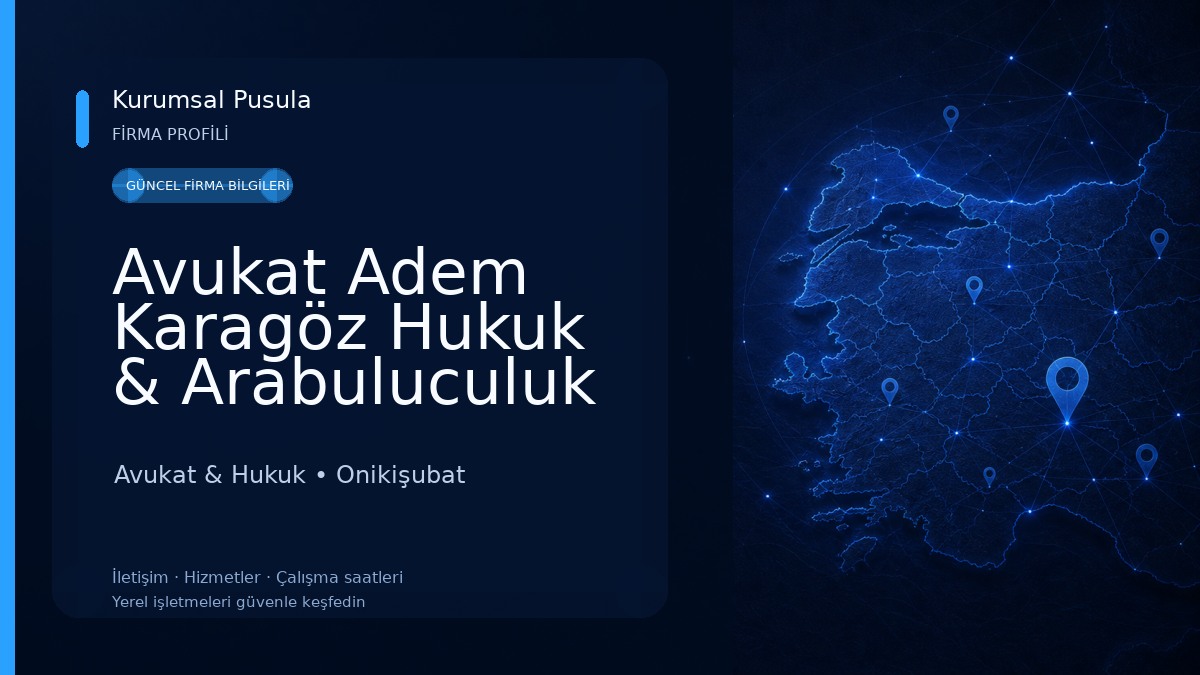 Avukat Adem Karagöz Hukuk & Arabuluculuk & Danışmanlık Bürosu