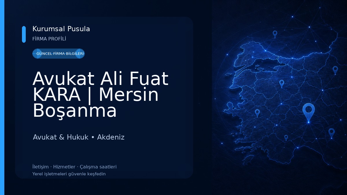 Avukat Ali Fuat KARA | Mersin Boşanma Avukatı,Mersin Ceza Avukatı,Kira Avukatı,Gayrimenkul Avukatı,Tahliye Avukatı Avukat & Hukuk