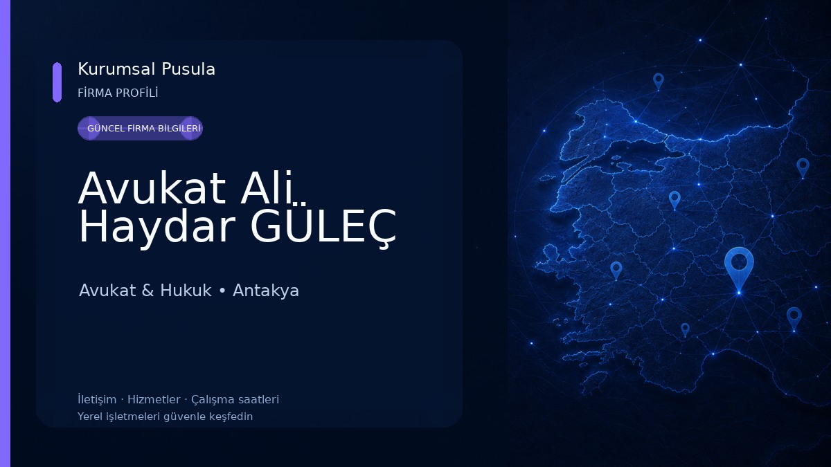 Avukat Ali Haydar GÜLEÇ Avukat & Hukuk