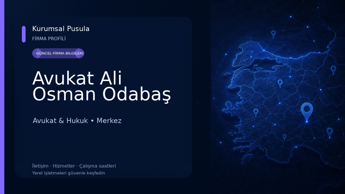 Avukat Ali Osman Odabaş