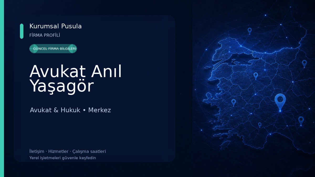 Avukat Anıl Yaşagör Avukat & Hukuk