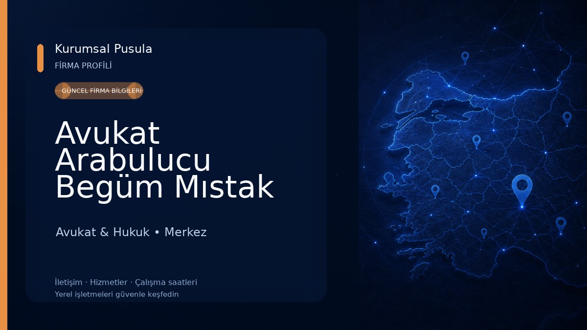 Avukat Arabulucu Begüm Mıstak Hukuk Ve Danışmanlık Bürosu Avukat & Hukuk