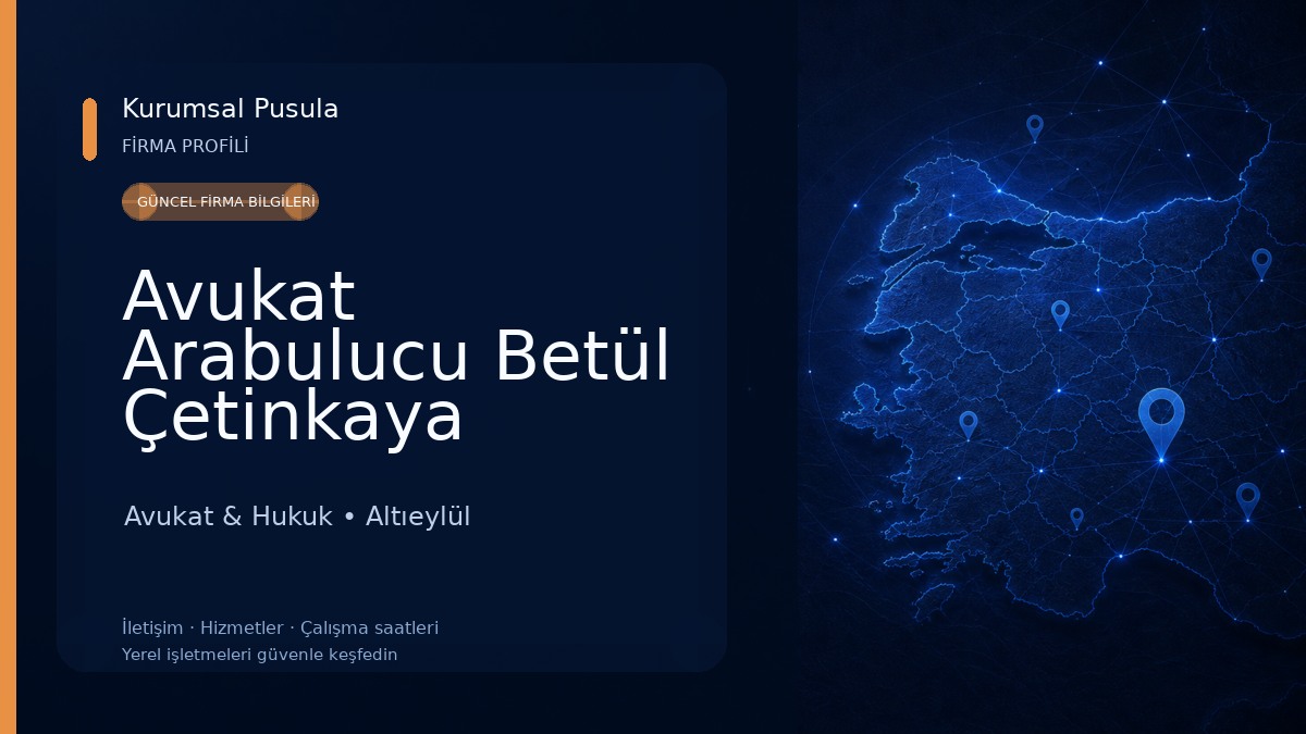 Avukat Arabulucu Betül Çetinkaya Avukat & Hukuk