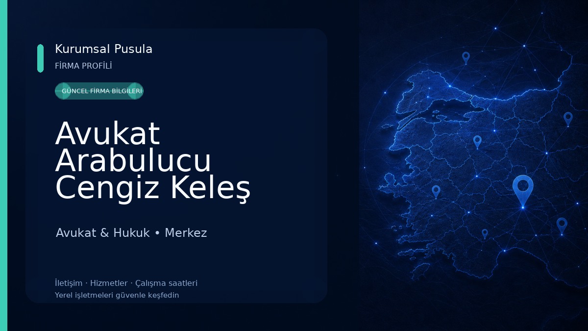 Avukat Arabulucu Cengiz Keleş Avukat & Hukuk