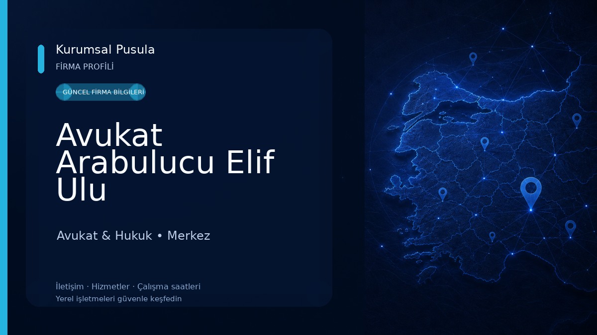 Avukat Arabulucu Elif Ulu Avukat & Hukuk