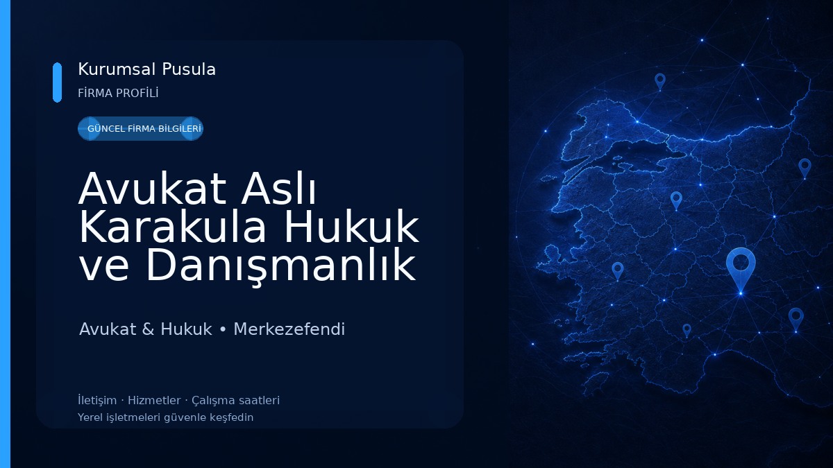 Avukat Aslı Karakula Hukuk ve Danışmanlık Bürosu Avukat & Hukuk