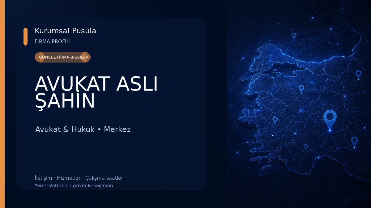 AVUKAT ASLI ŞAHİN Avukat & Hukuk