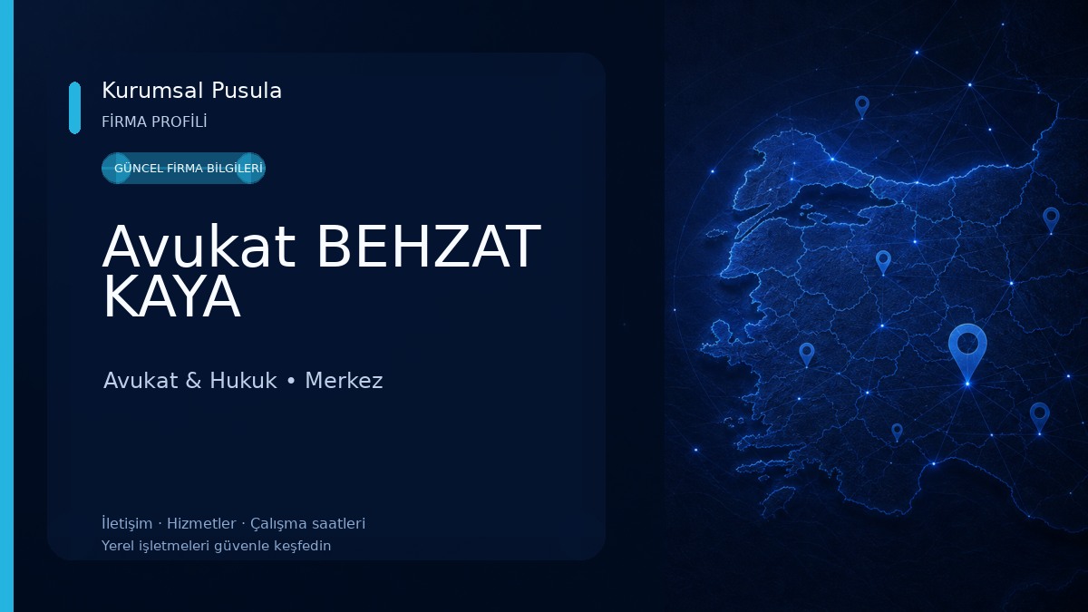 Avukat BEHZAT KAYA Avukat & Hukuk