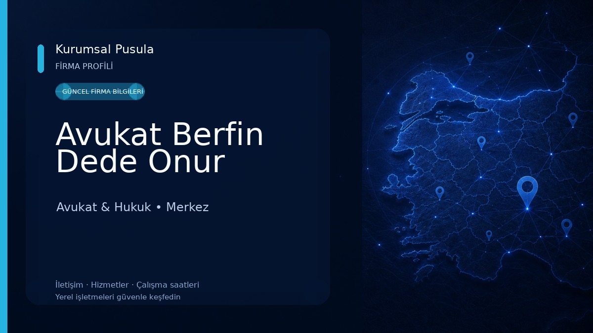 Avukat Berfin Dede Onur Avukat & Hukuk