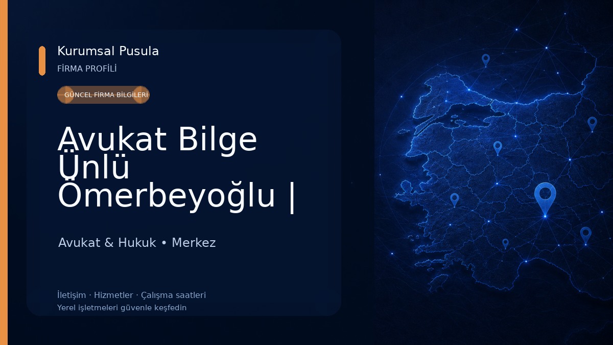 Avukat Bilge Ünlü Ömerbeyoğlu | Giresun Avukat | Hukuk Danışmanlığı