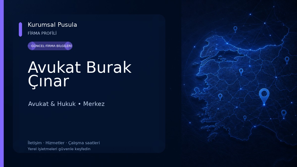 Avukat Burak Çınar Avukat & Hukuk