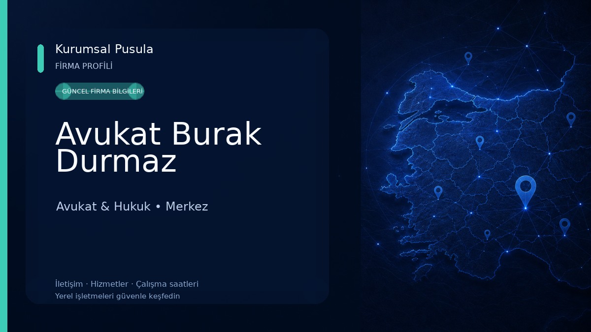 Avukat Burak Durmaz
