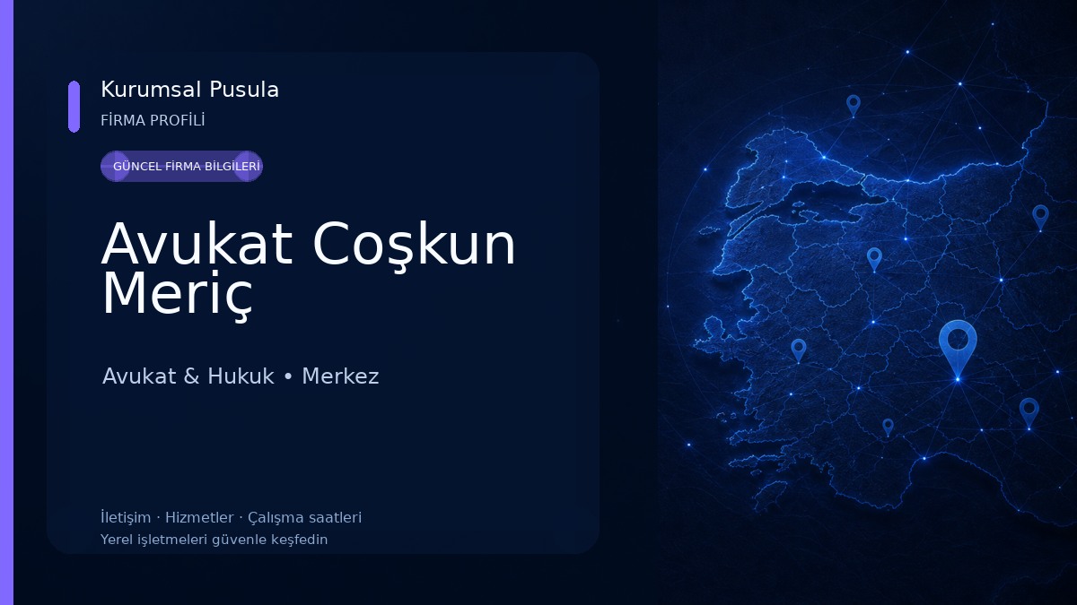 Avukat Coşkun Meriç