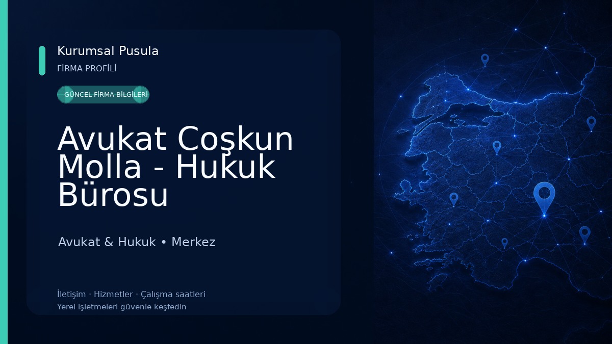 Avukat Coşkun Molla - Hukuk Bürosu
