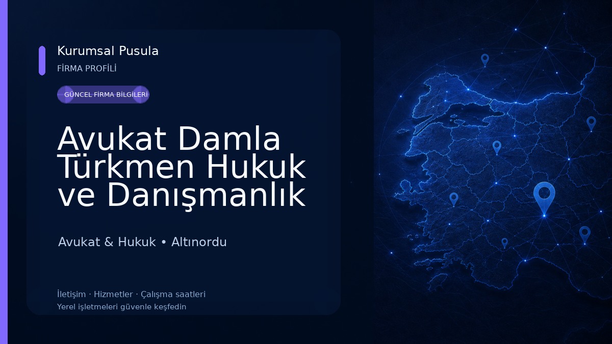 Avukat Damla Türkmen Hukuk ve Danışmanlık