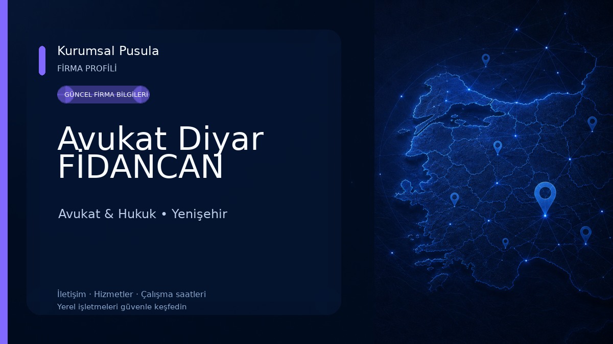 Avukat Diyar FİDANCAN Avukat & Hukuk