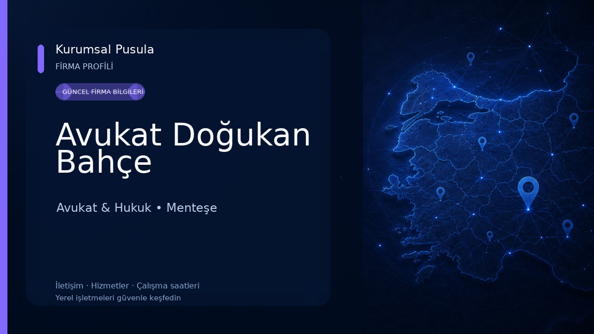 Avukat Doğukan Bahçe Avukat & Hukuk