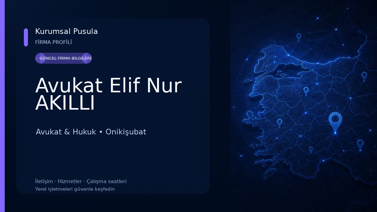 Avukat Elif Nur AKILLI Avukat & Hukuk