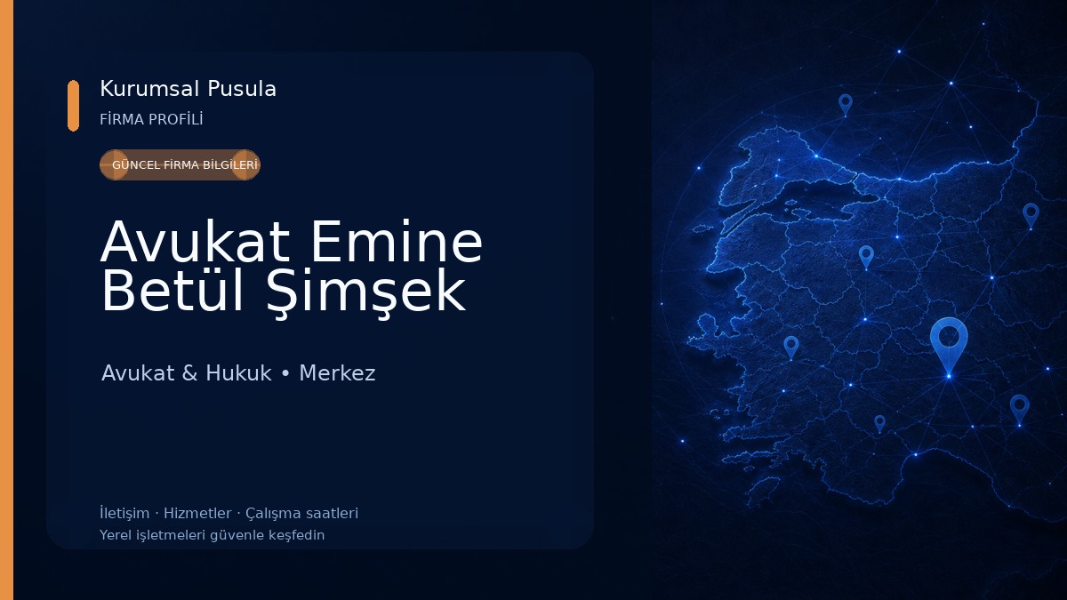 Avukat Emine Betül Şimşek Avukat & Hukuk