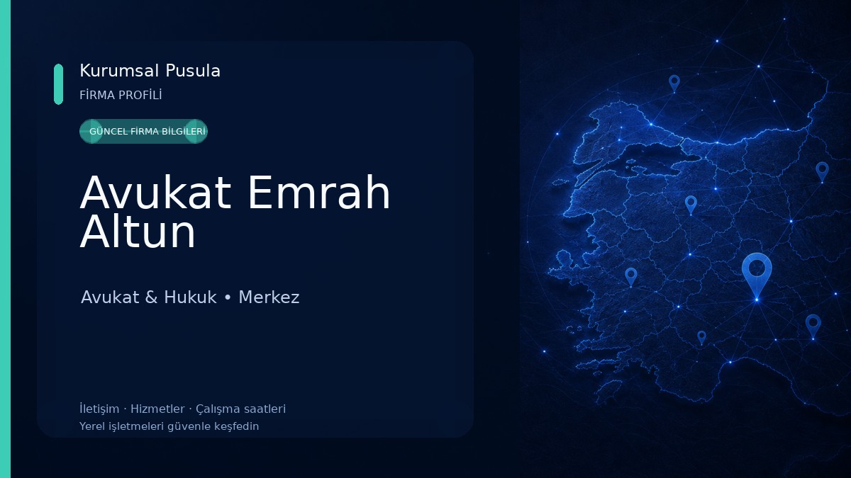 Avukat Emrah Altun Avukat & Hukuk