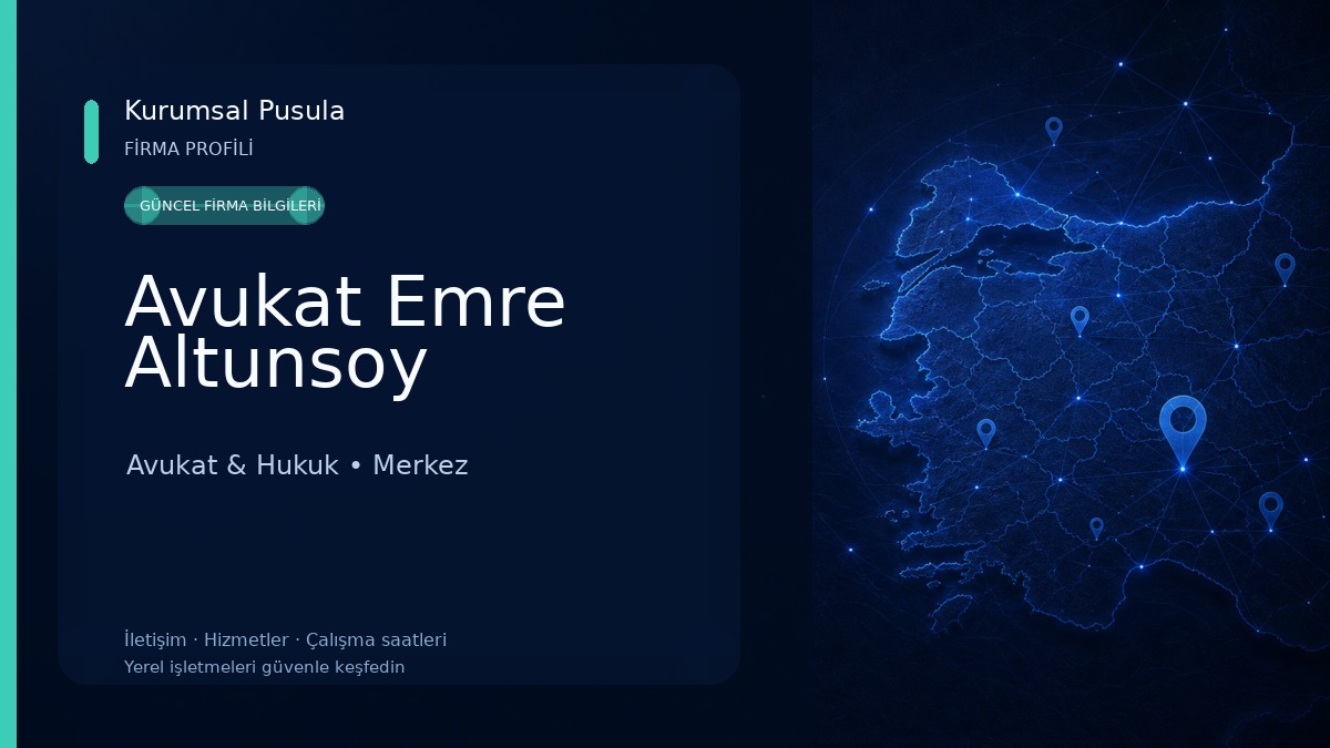 Avukat Emre Altunsoy