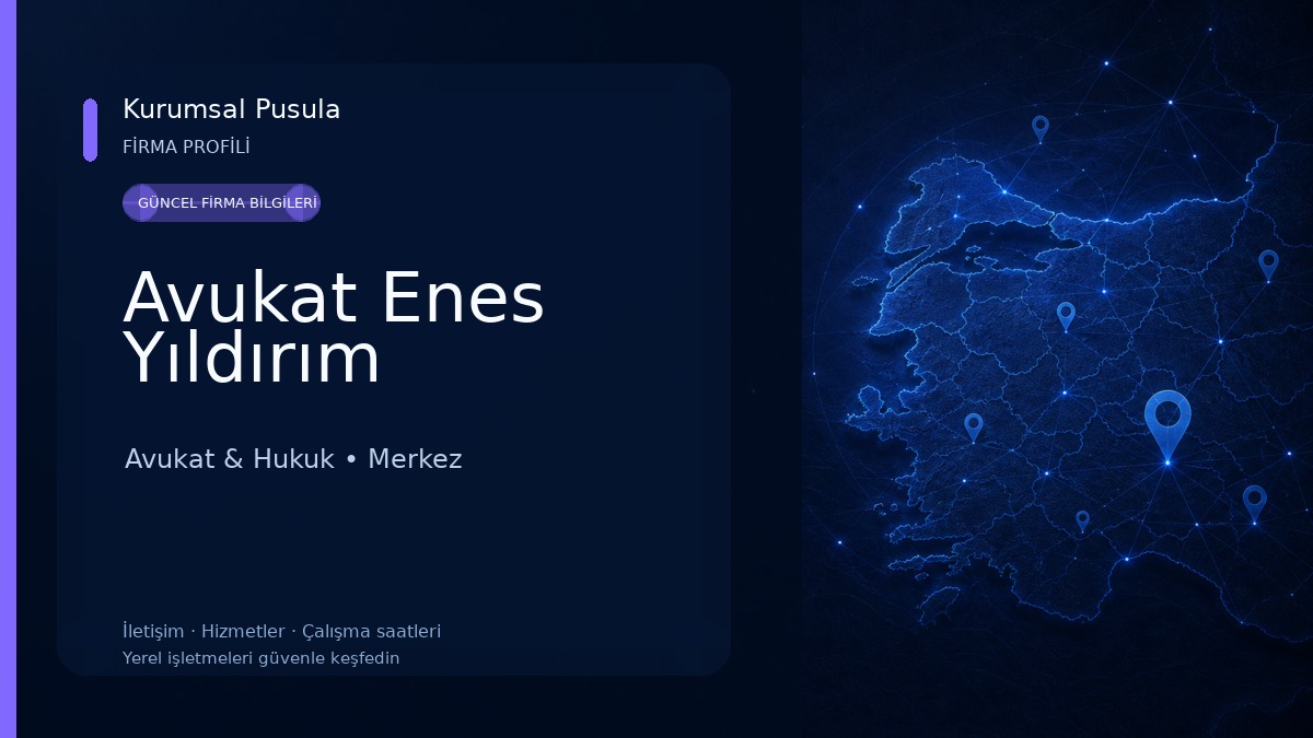 Avukat Enes Yıldırım