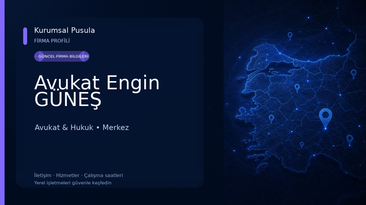 Avukat Engin GÜNEŞ Avukat & Hukuk