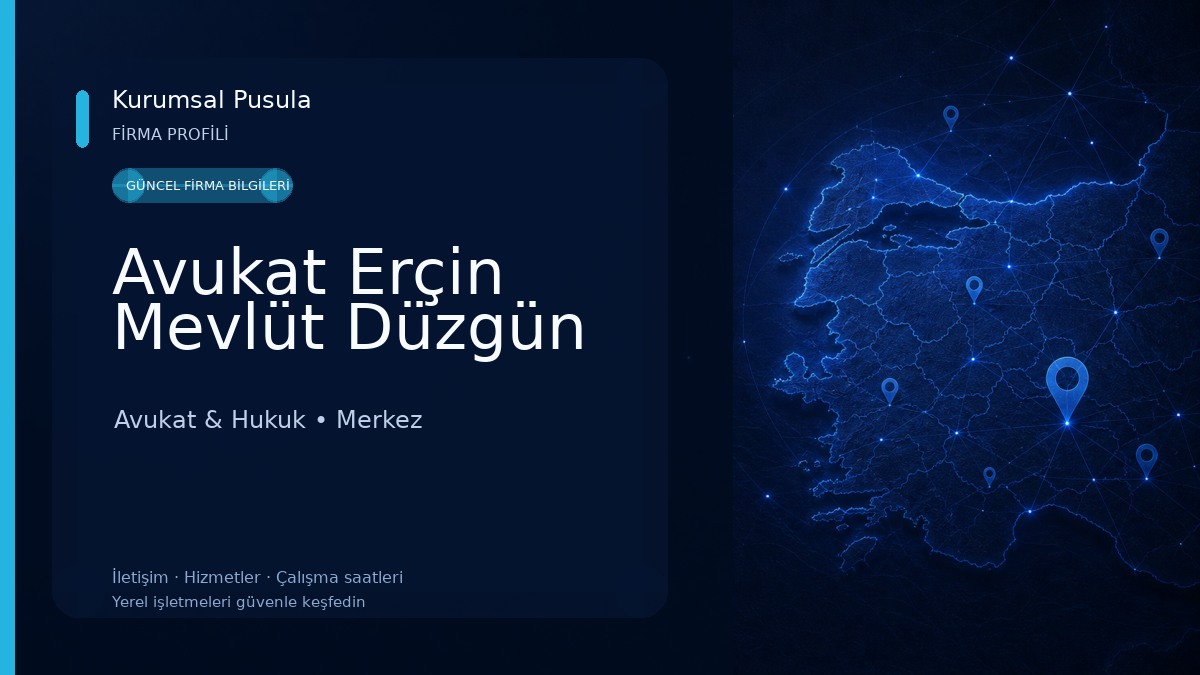 Avukat Erçin Mevlüt Düzgün 
