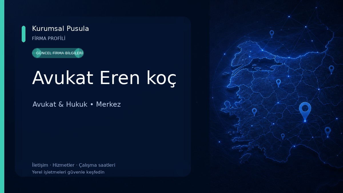 Avukat Eren koç Avukat & Hukuk