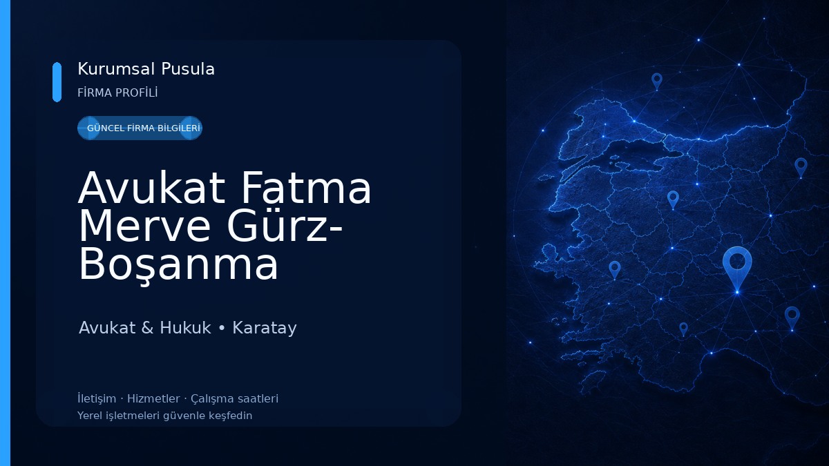 Avukat Fatma Merve Gürz- Boşanma Avukatı Avukat & Hukuk